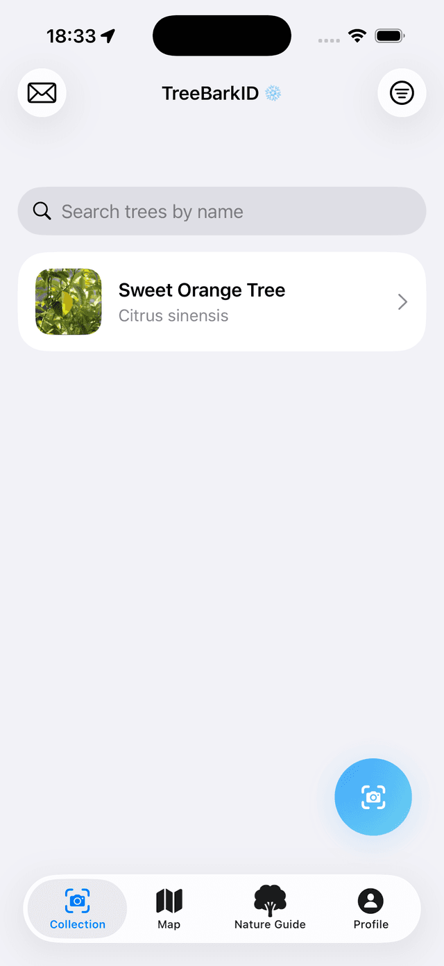 TreeBarkId app preview fast identification